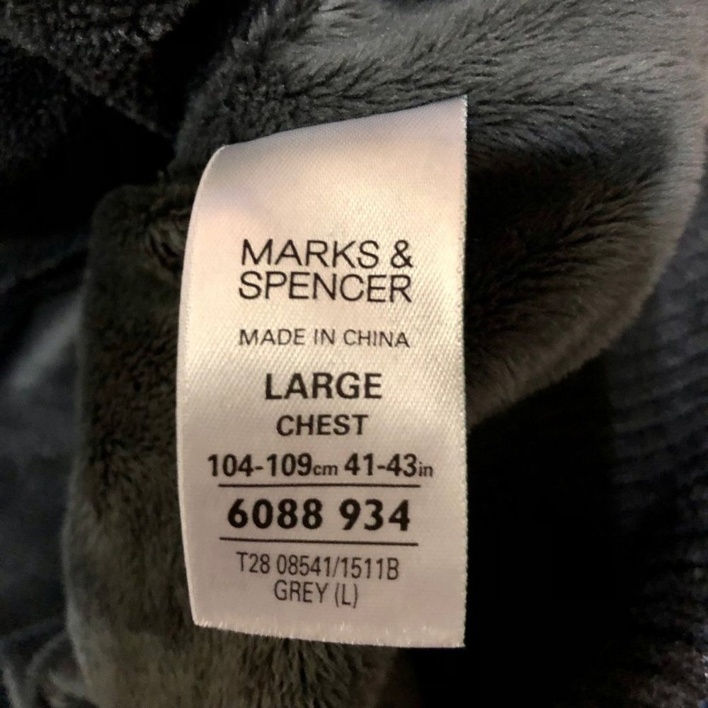 Marks & Spencer Blue Harbor Vest Mens L NEW Lined Gray - Picture 11 of 12